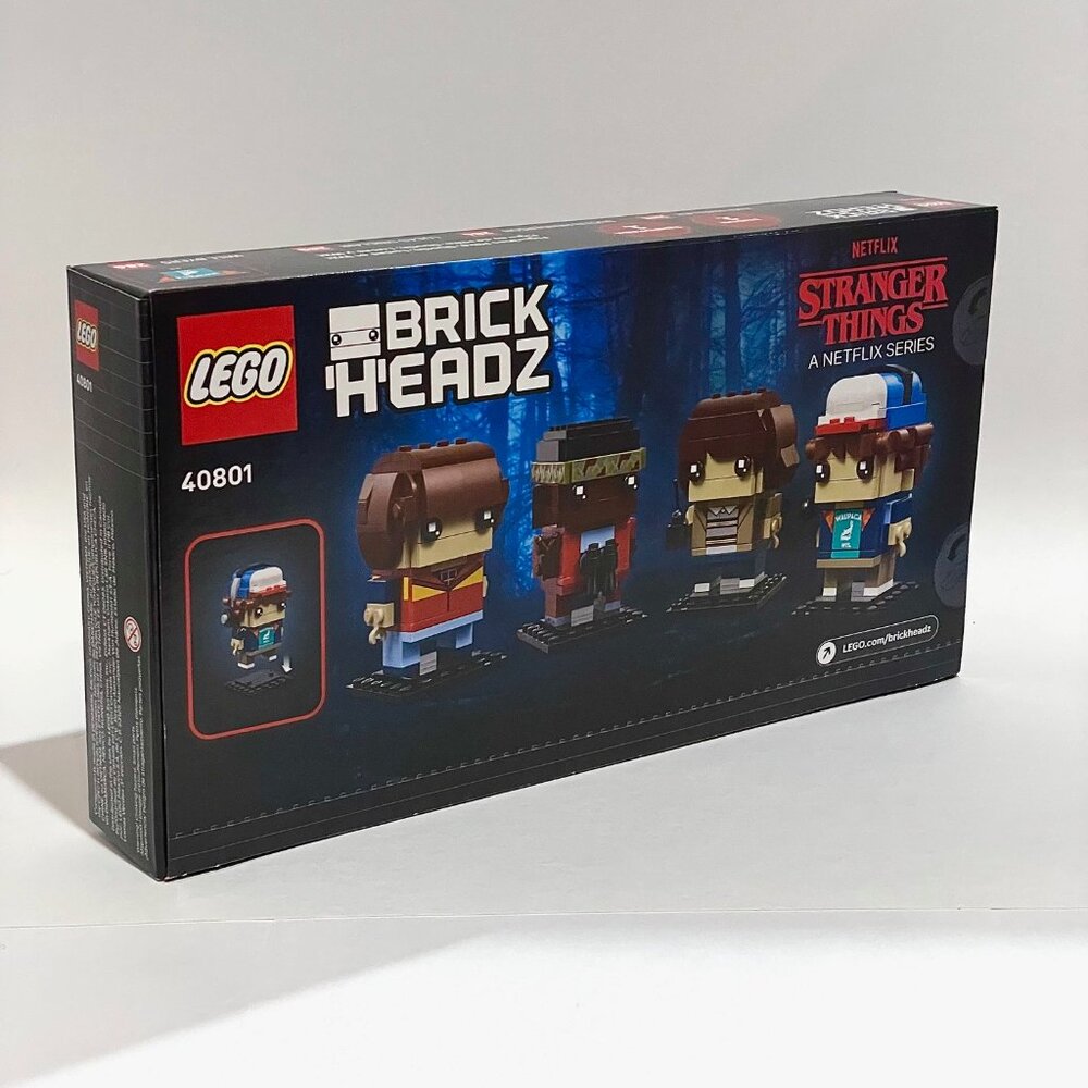 LEGO 40801 Stranger Things Mike, Dustin, Lucas & Will BrickHeadz NEW NIB in Hand - Picture 6 of 13